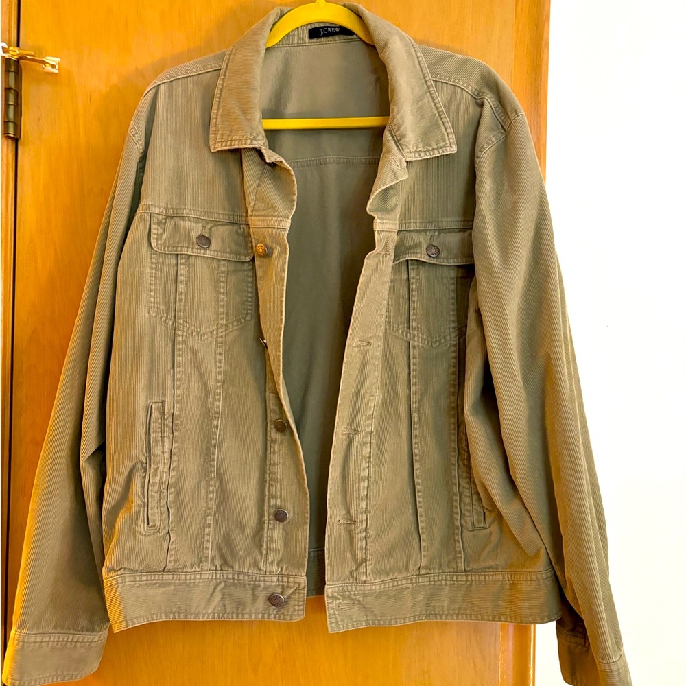 J Crew khaki Men’s corduroy jacket size large
